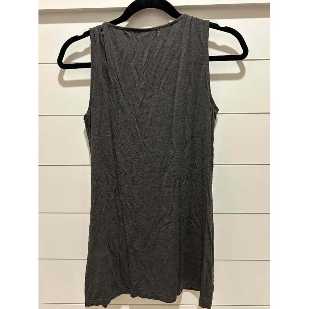 Maternity Nursing Tank Top Charcoal Gray Breastfeeding Sleeveless Shirt Large - Picture 3 of 8